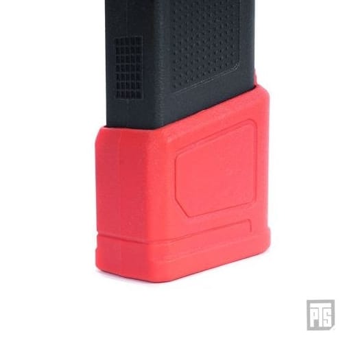 PTS AR - 9 Magazine Baseplate Red (3 Pack) - Longshot Tactical