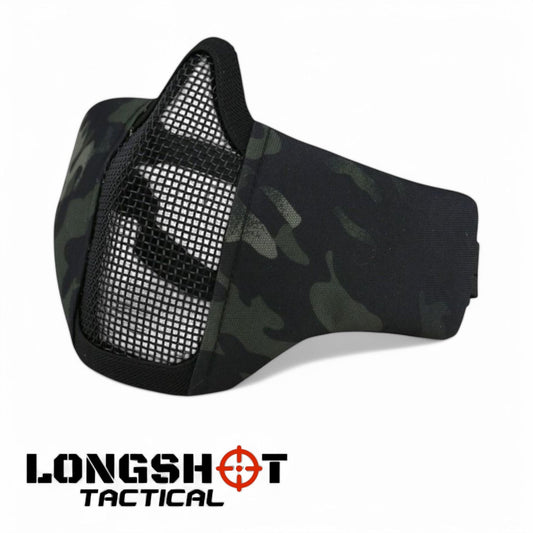 Recon Airsoft Face Mask – BTP Black Camo - Longshot Tactical