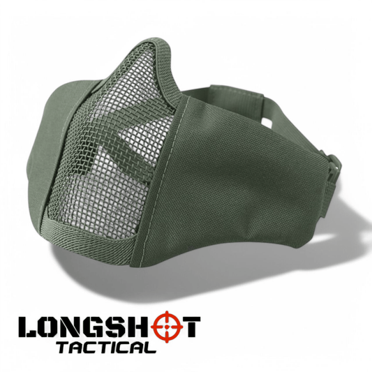 Recon Airsoft Face Mask – Olive Green - Longshot Tactical