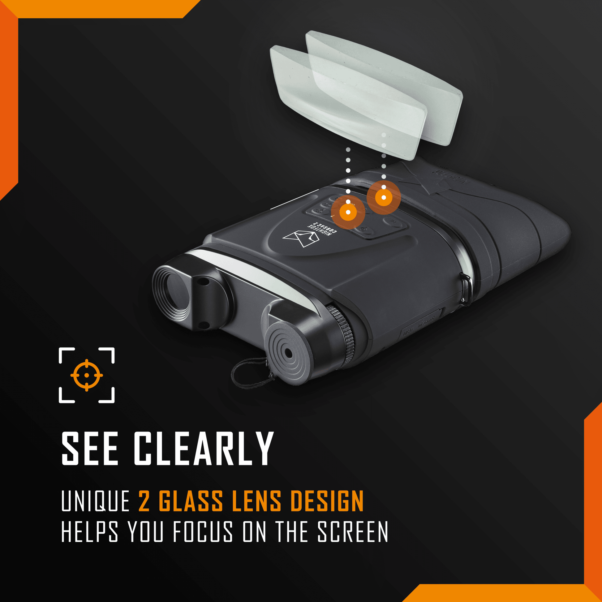 Refurbished Nightfox Corsac 2 HD Night Vision Binoculars - Longshot Tactical