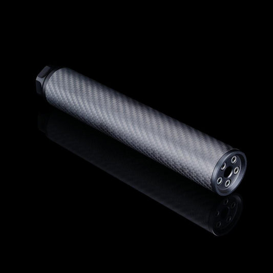 Silverback Carbon dummy suppressor, Long, 24mm CW - Longshot Tactical