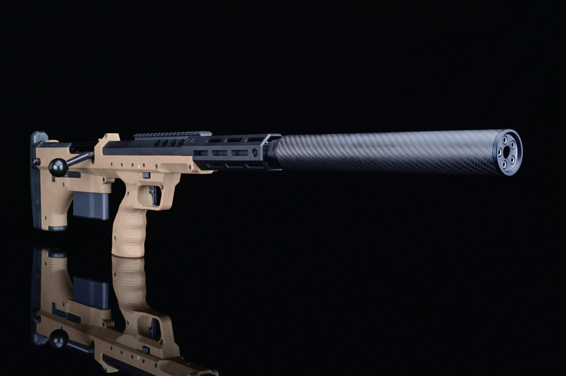 Silverback Carbon dummy suppressor, XL, 24mm CW - Longshot Tactical