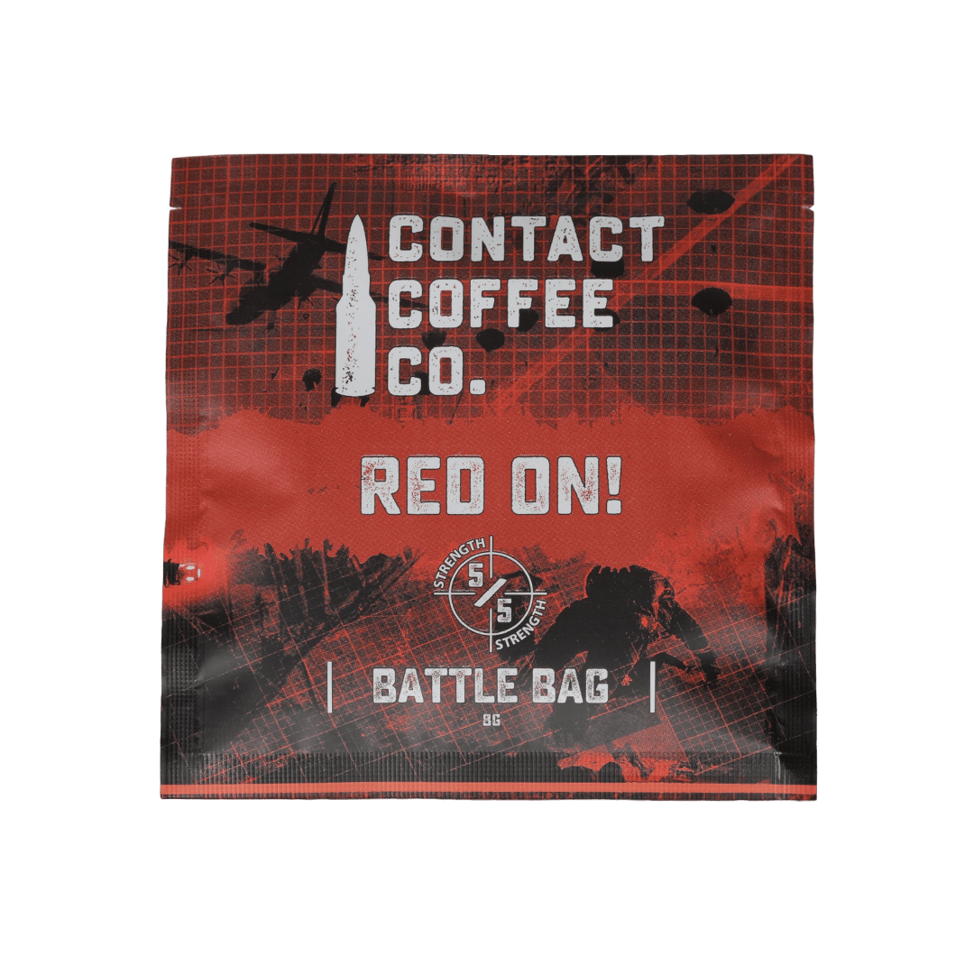 Single Serve Coffee Bags - Red On! - Longshot Tactical
