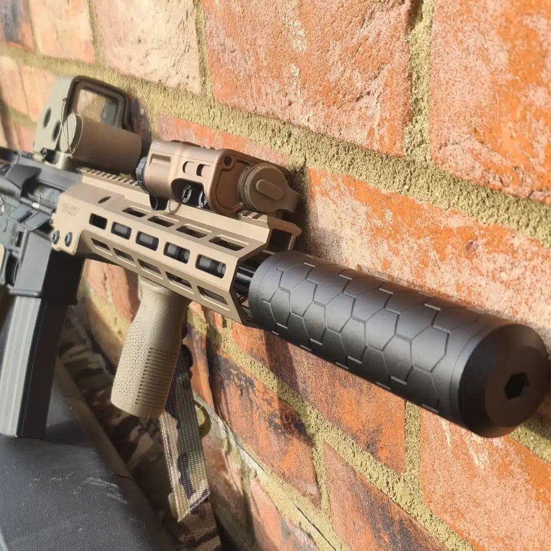 Sniper Mechanics HEXX suppressor XL (Black / FDE) - Longshot Tactical