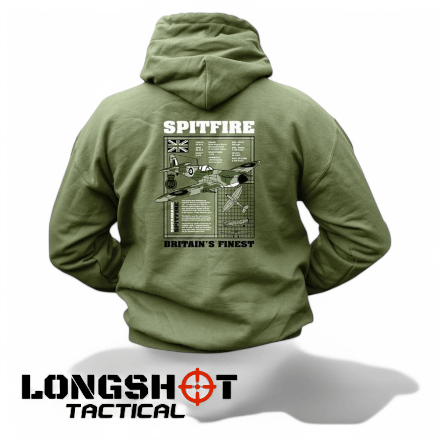 Spitfire Hoodie – Olive Green - Longshot Tactical