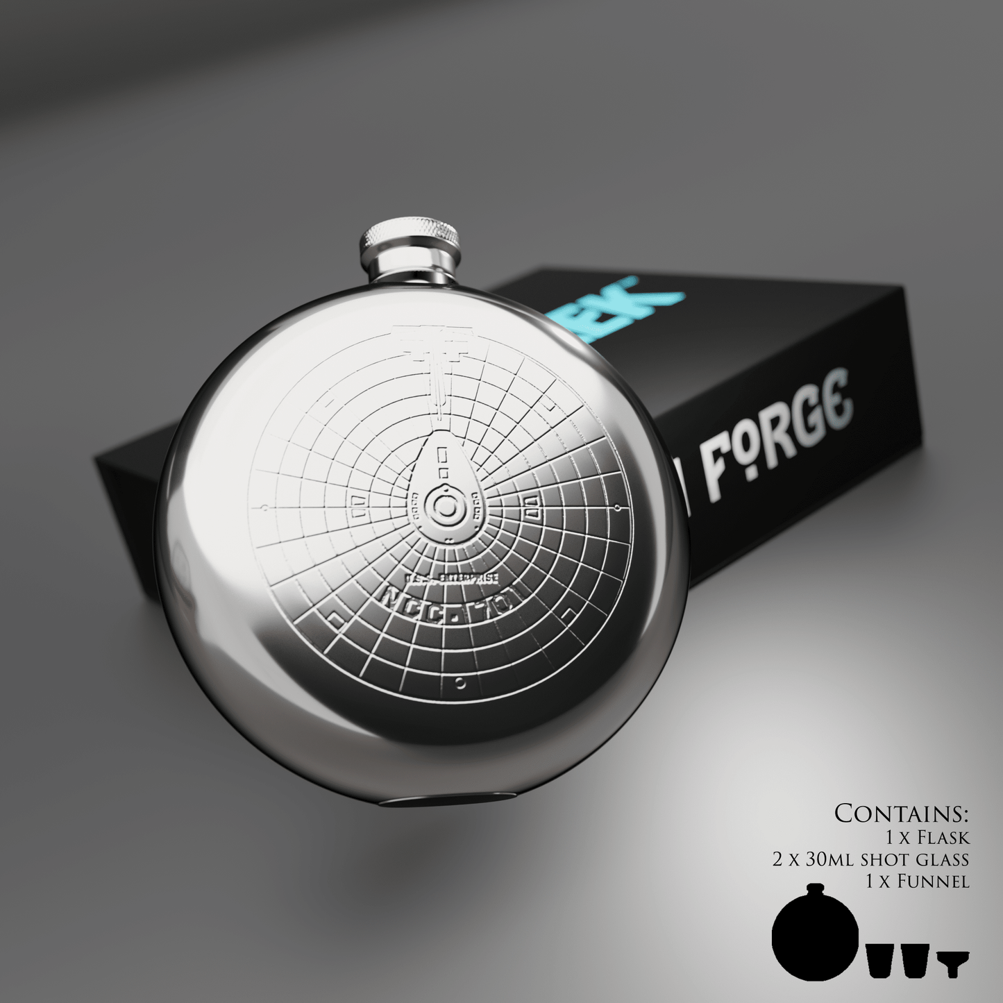 Star Trek™ Enterprise Hipflask - Longshot Tactical