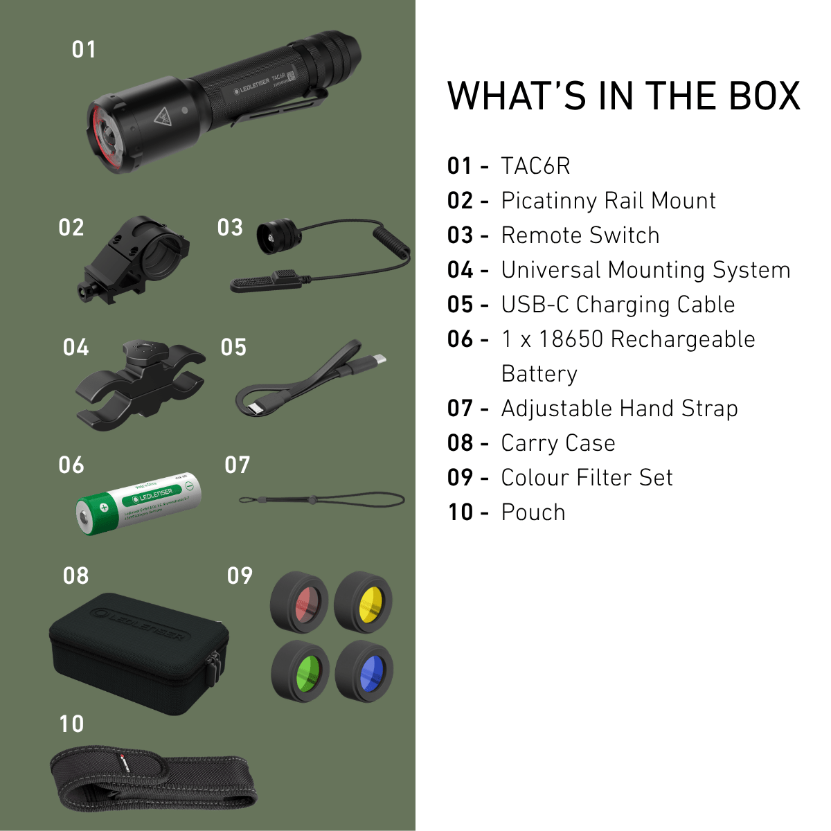 TAC6R Tactical Outdoor Set 2026, 2000 Lumens - Longshot Tactical