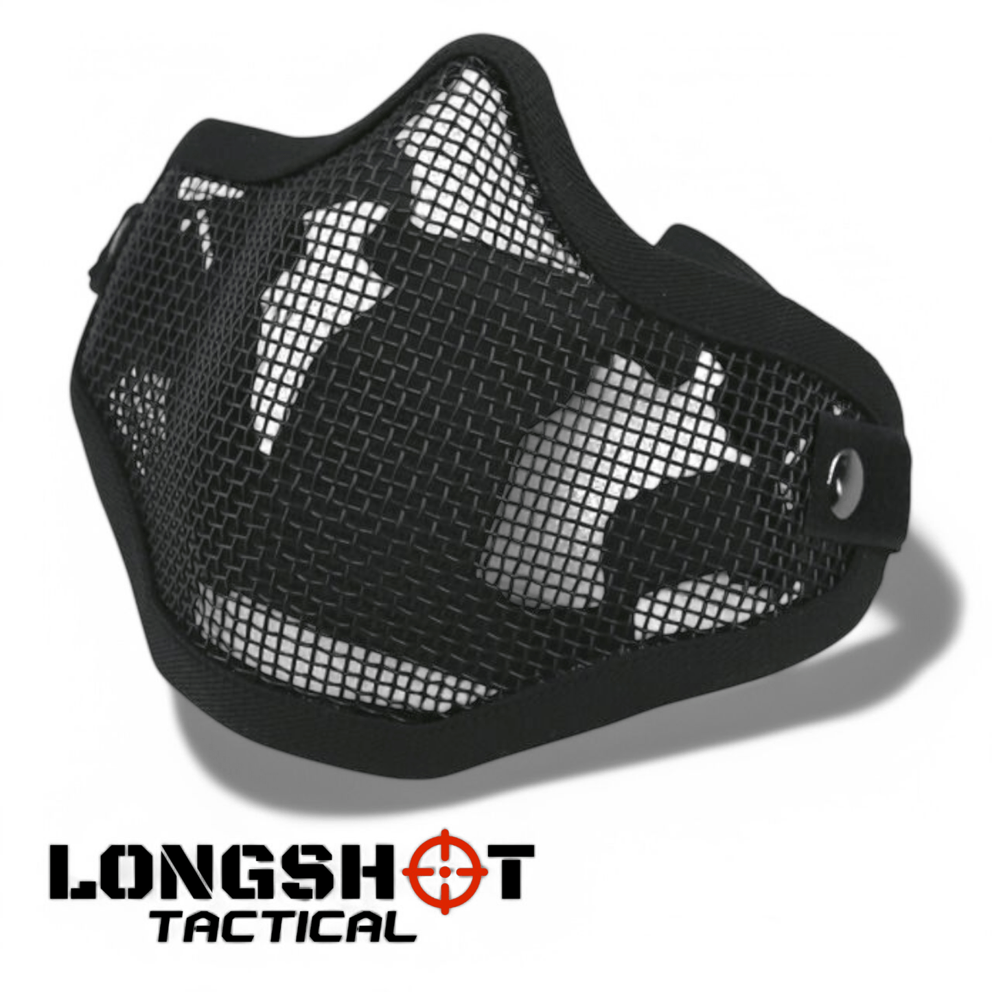 Tactical Airsoft Face Mask – Black - Longshot Tactical