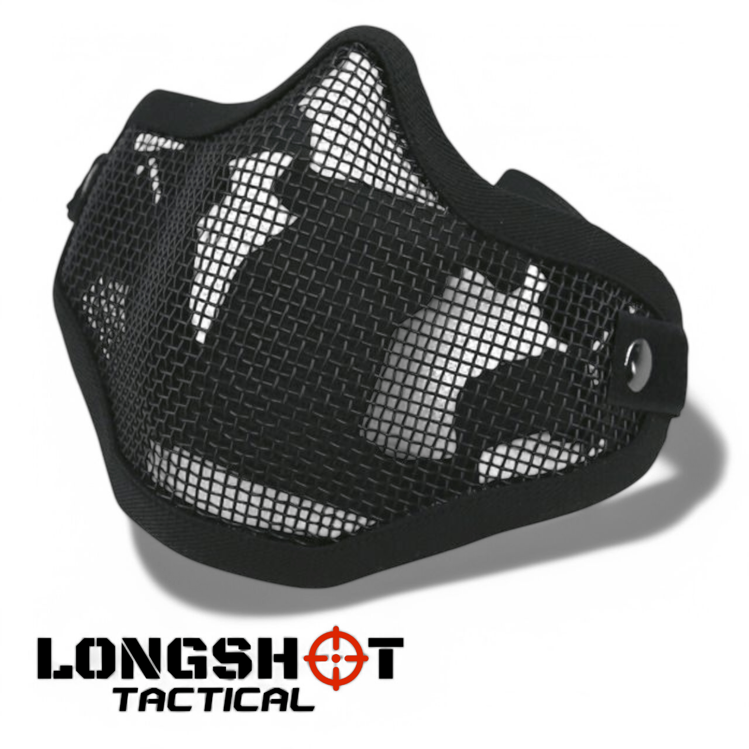 Tactical Airsoft Face Mask – Black - Longshot Tactical
