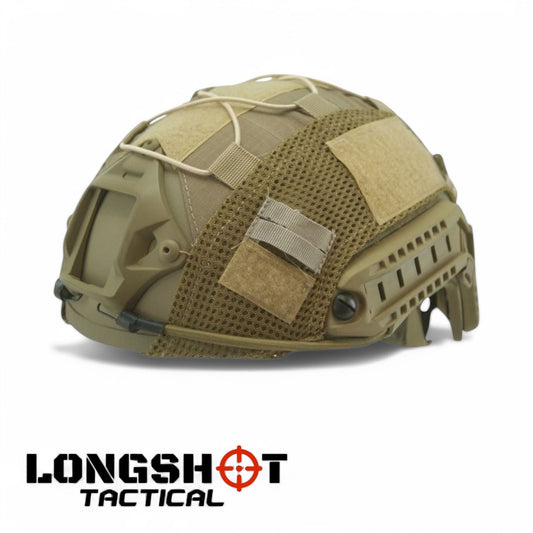 Tactical Airsoft Fast Helmet Cover – Coyote - Longshot Tactical