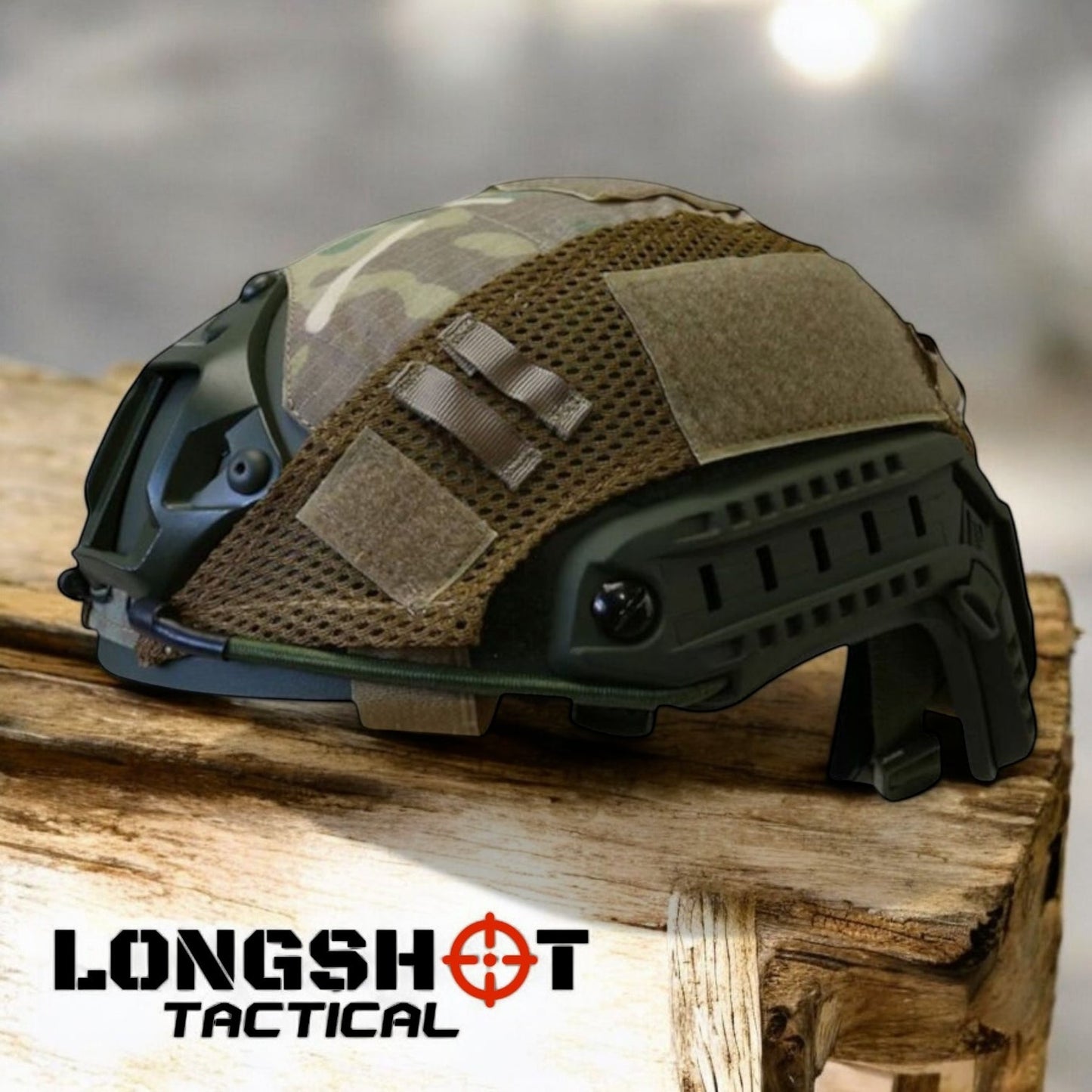 Tactical Airsoft Fast Helmet Cover – DPM Camo - Longshot Tactical