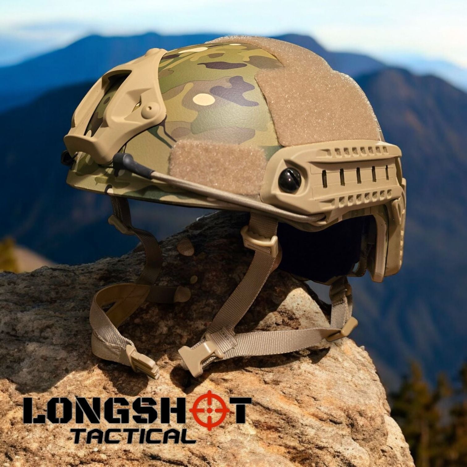 Tactical Airsoft Fast Helmet Replica BTP Camo Military Army Style - Longshot Tactical