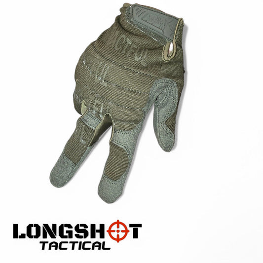 Tactical Airsoft Gloves - Olive Green | Longshot Tactical - Longshot Tactical