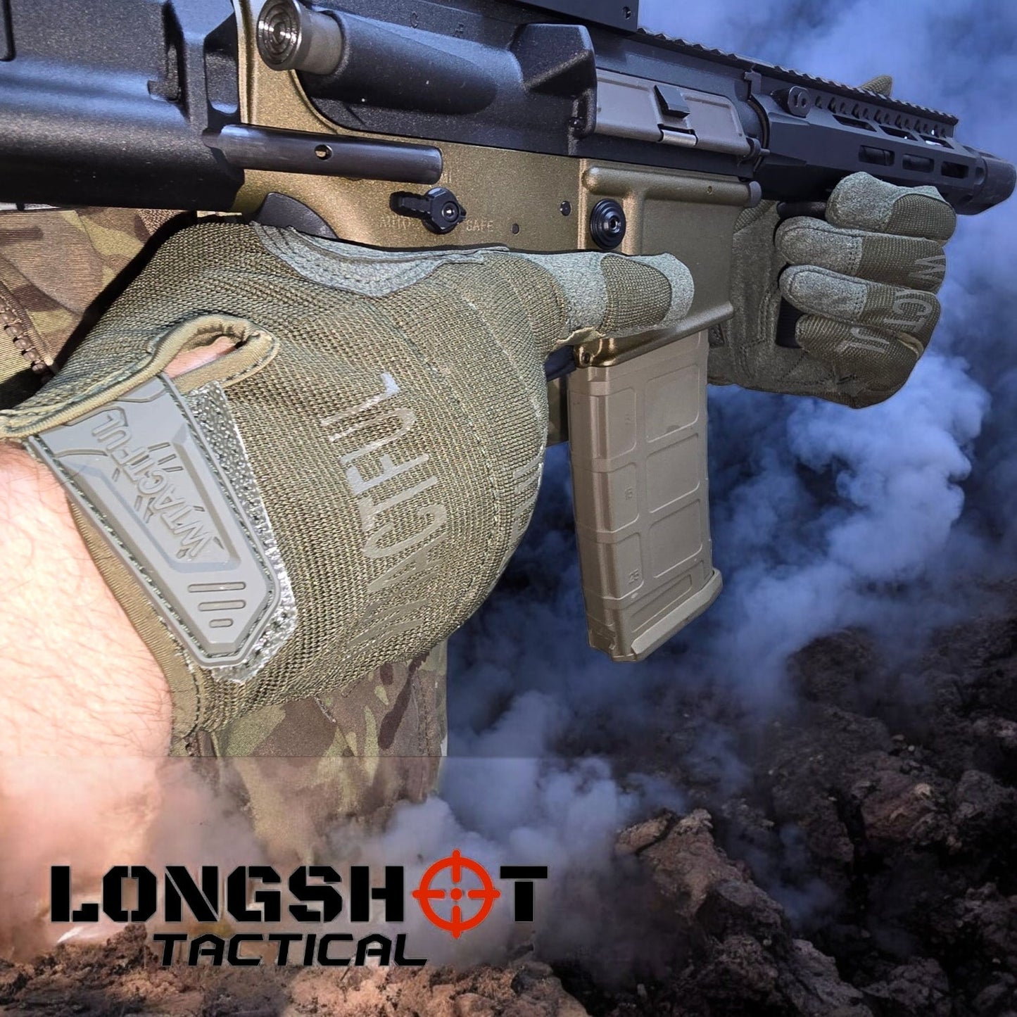Tactical Airsoft Gloves - Olive Green | Longshot Tactical - Longshot Tactical