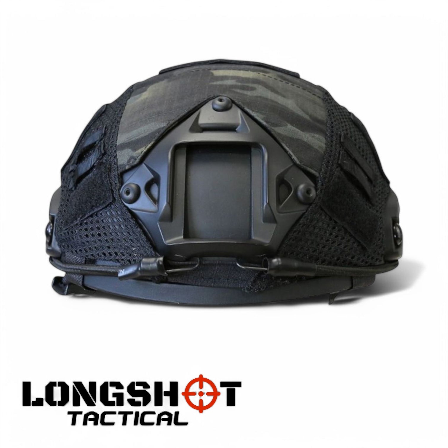 Tactical Airsoft Helmet Fast Cover – BTP Camo Black - Longshot Tactical