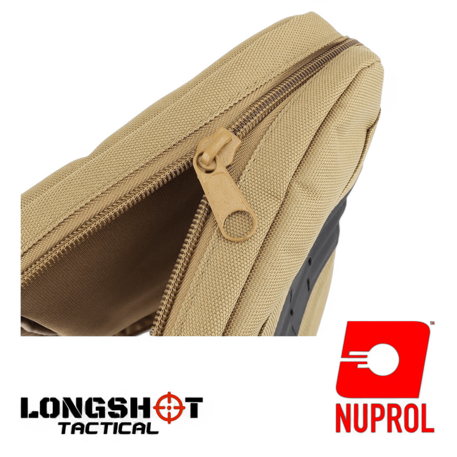 Tactical Airsoft Pistol Case Bag Tan - Longshot Tactical