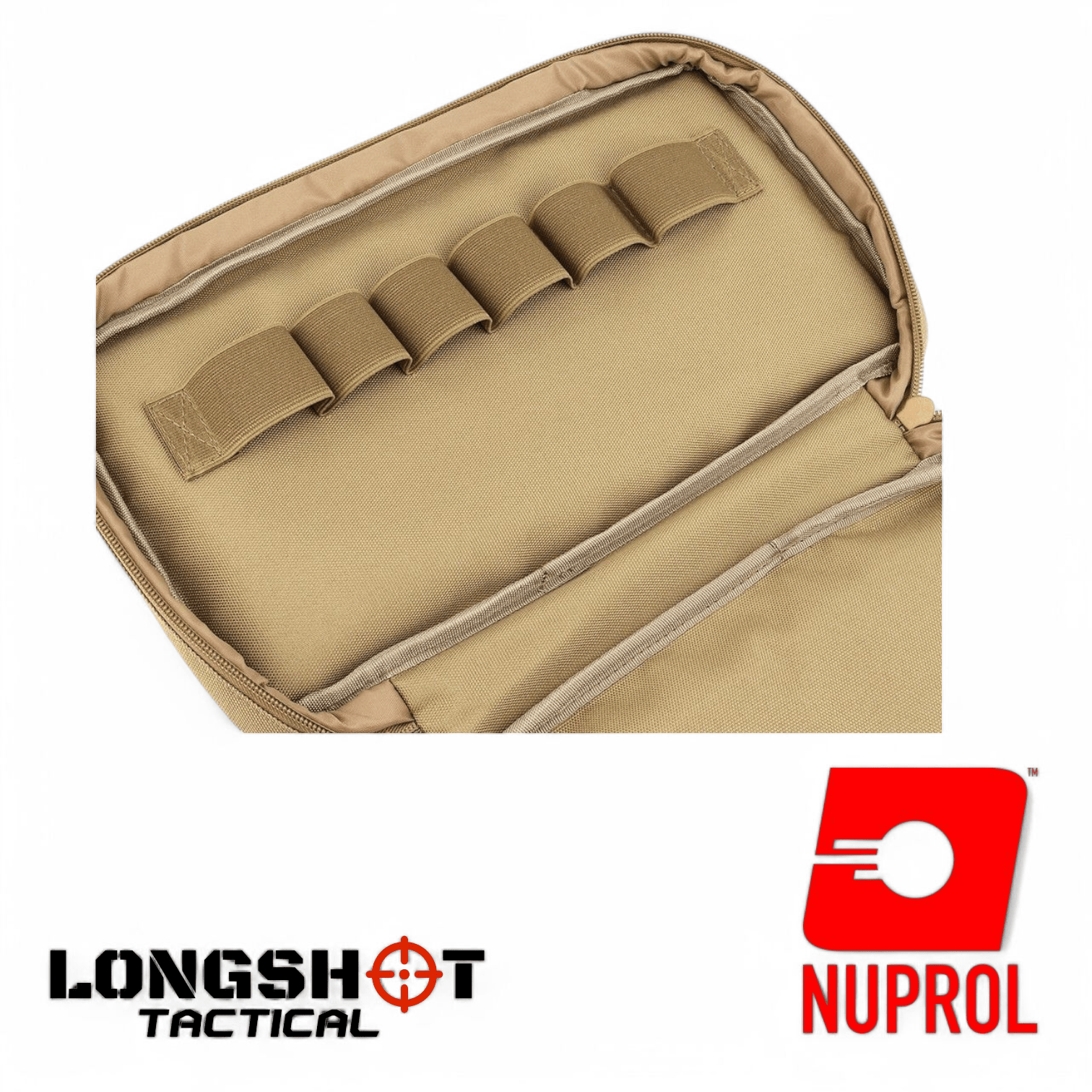 Tactical Airsoft Pistol Case Bag Tan - Longshot Tactical