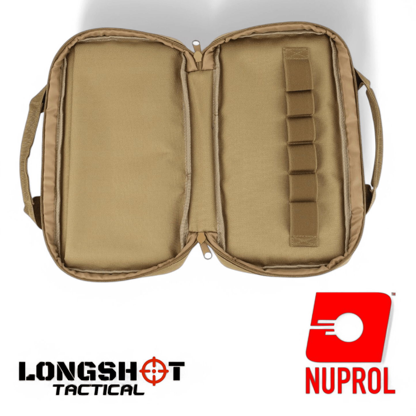 Tactical Airsoft Pistol Case Bag Tan - Longshot Tactical