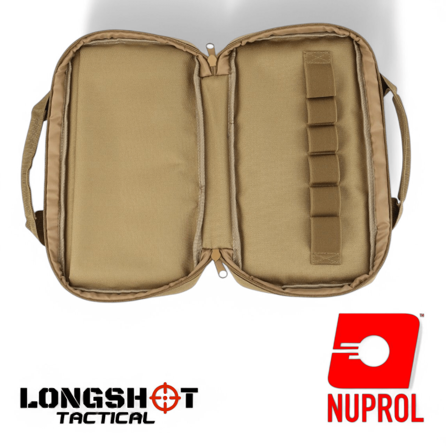 Tactical Airsoft Pistol Case Bag Tan - Longshot Tactical