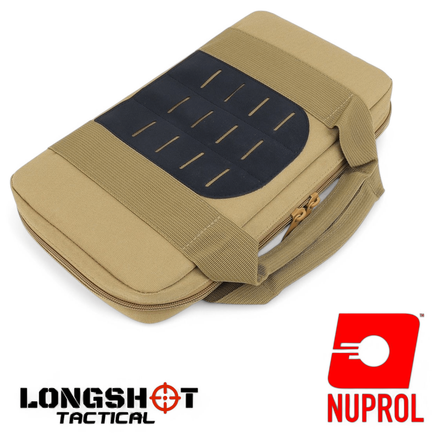 Tactical Airsoft Pistol Case Bag Tan - Longshot Tactical