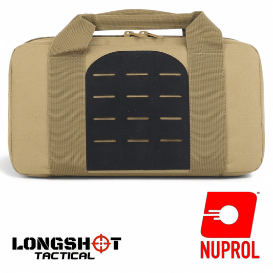 Tactical Airsoft Pistol Case Bag Tan - Longshot Tactical