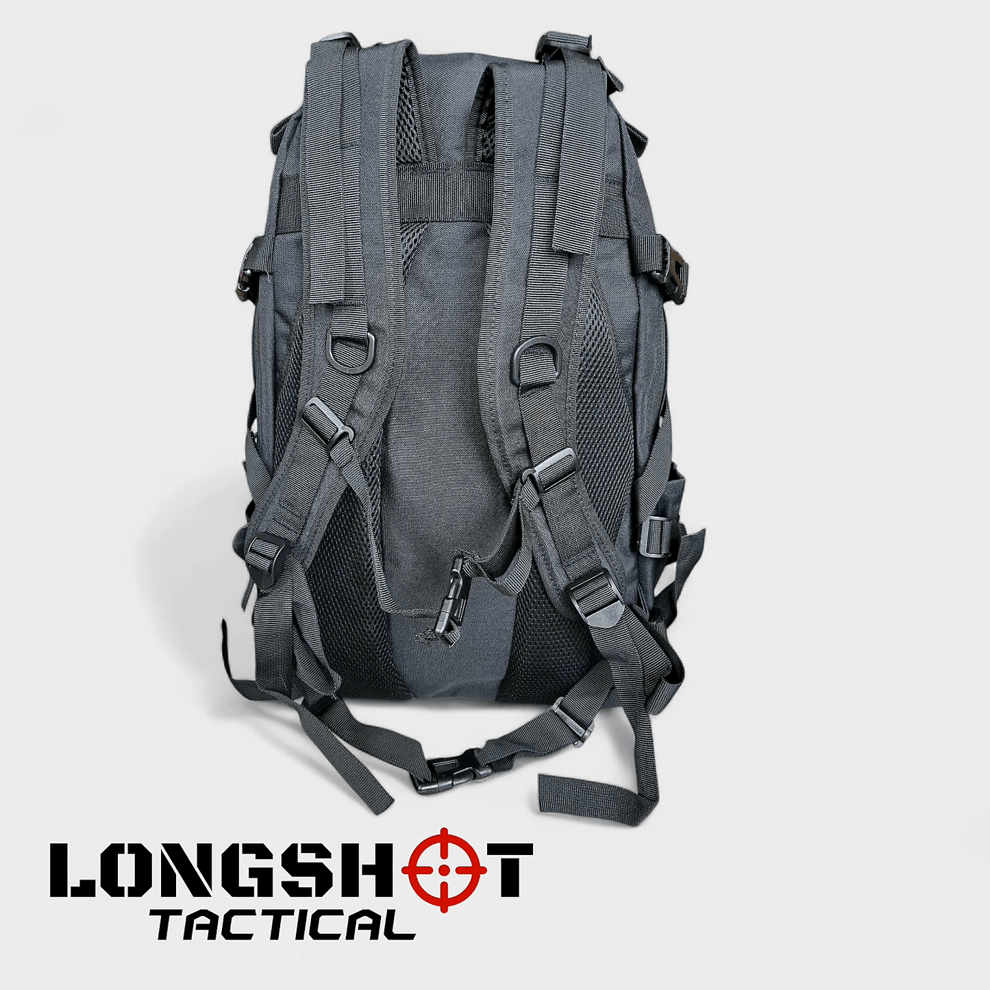 Tactical Backpack Day Pack - Black - Longshot Tactical