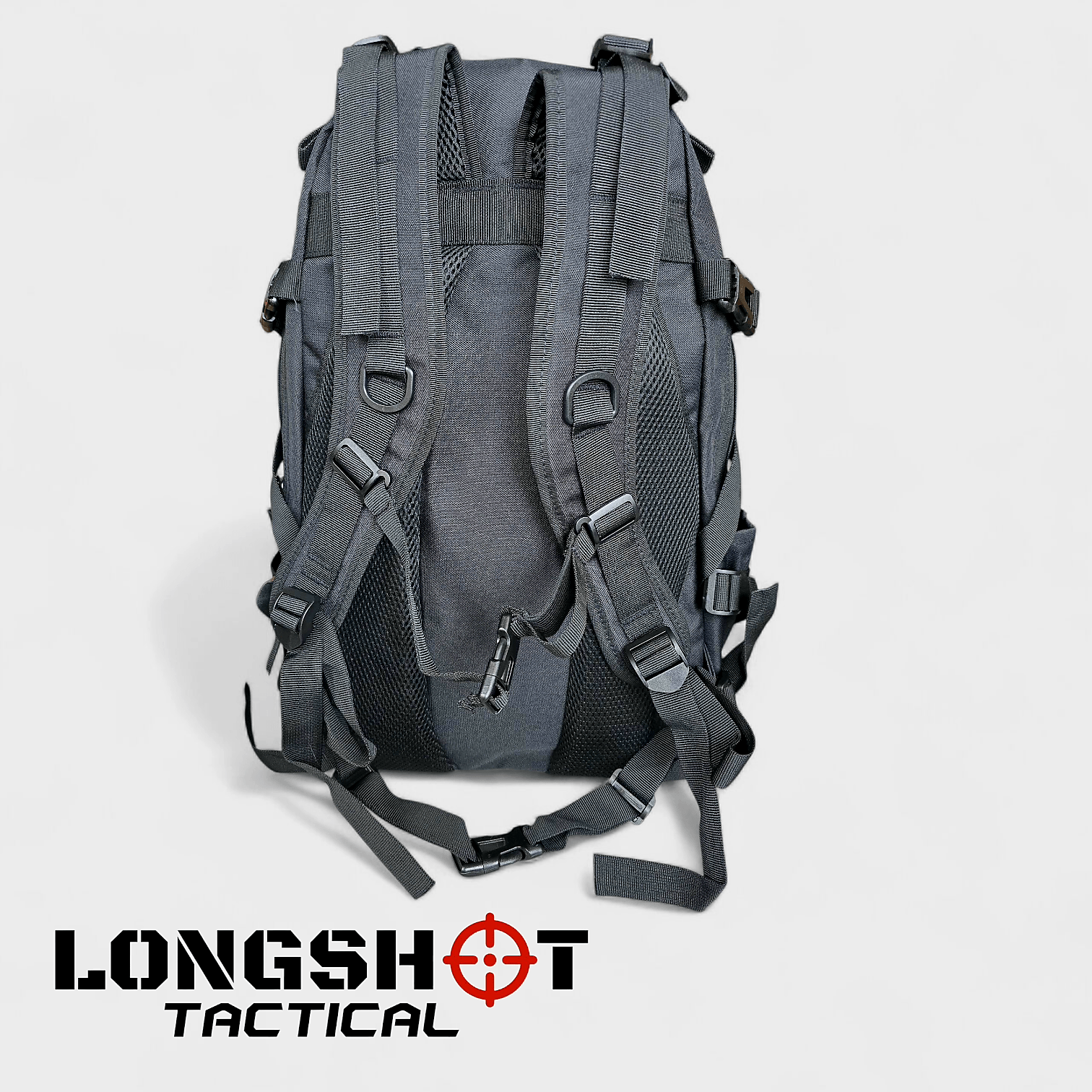 Tactical Backpack Day Pack - Black - Longshot Tactical