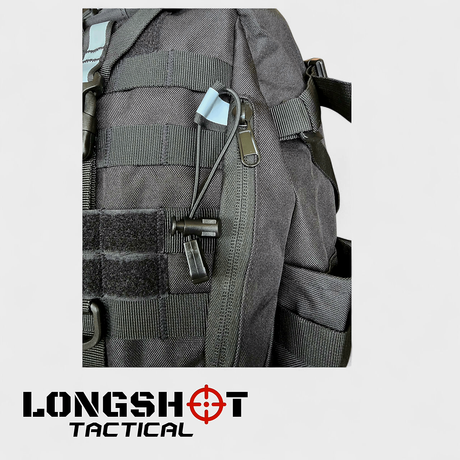Tactical Backpack Day Pack - Black - Longshot Tactical