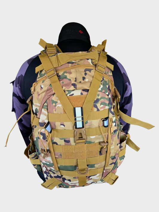 Tactical Backpack Day Pack - Camo - Longshot Tactical
