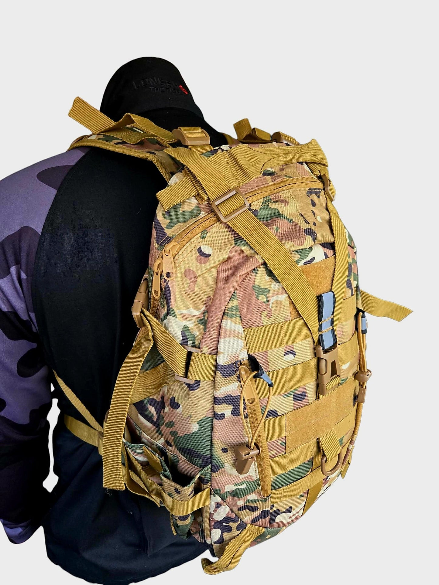 Tactical Backpack Day Pack - Camo - Longshot Tactical