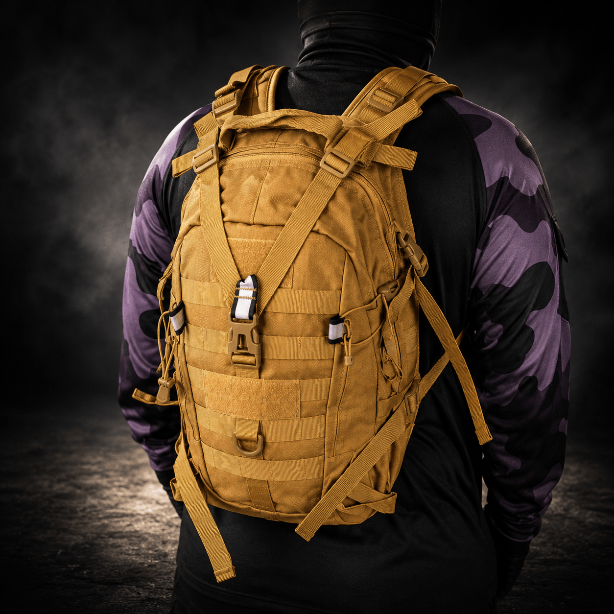 Tactical Backpack Day Pack - Coyote - Longshot Tactical