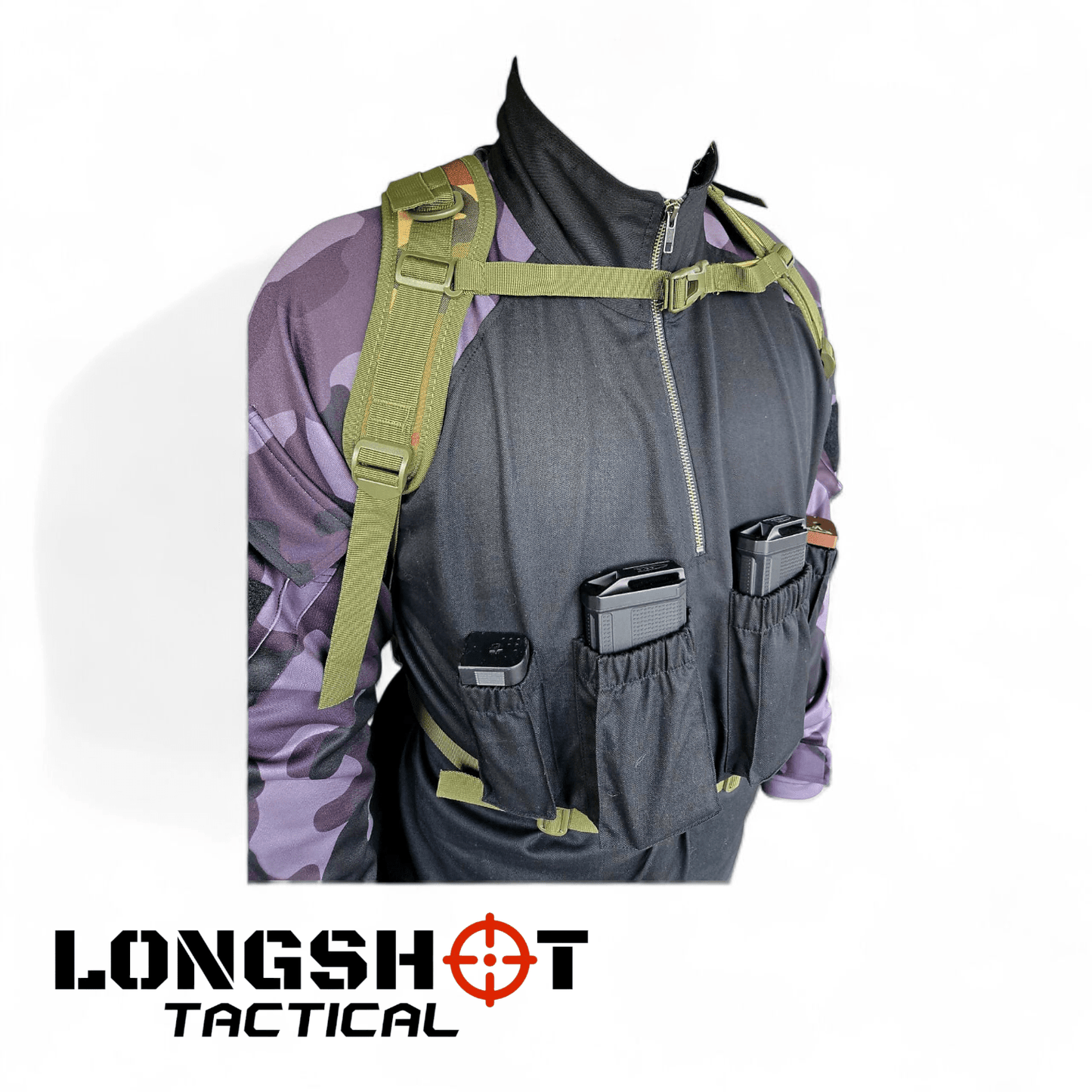 Tactical Backpack Day Pack - Woodland - Longshot Tactical