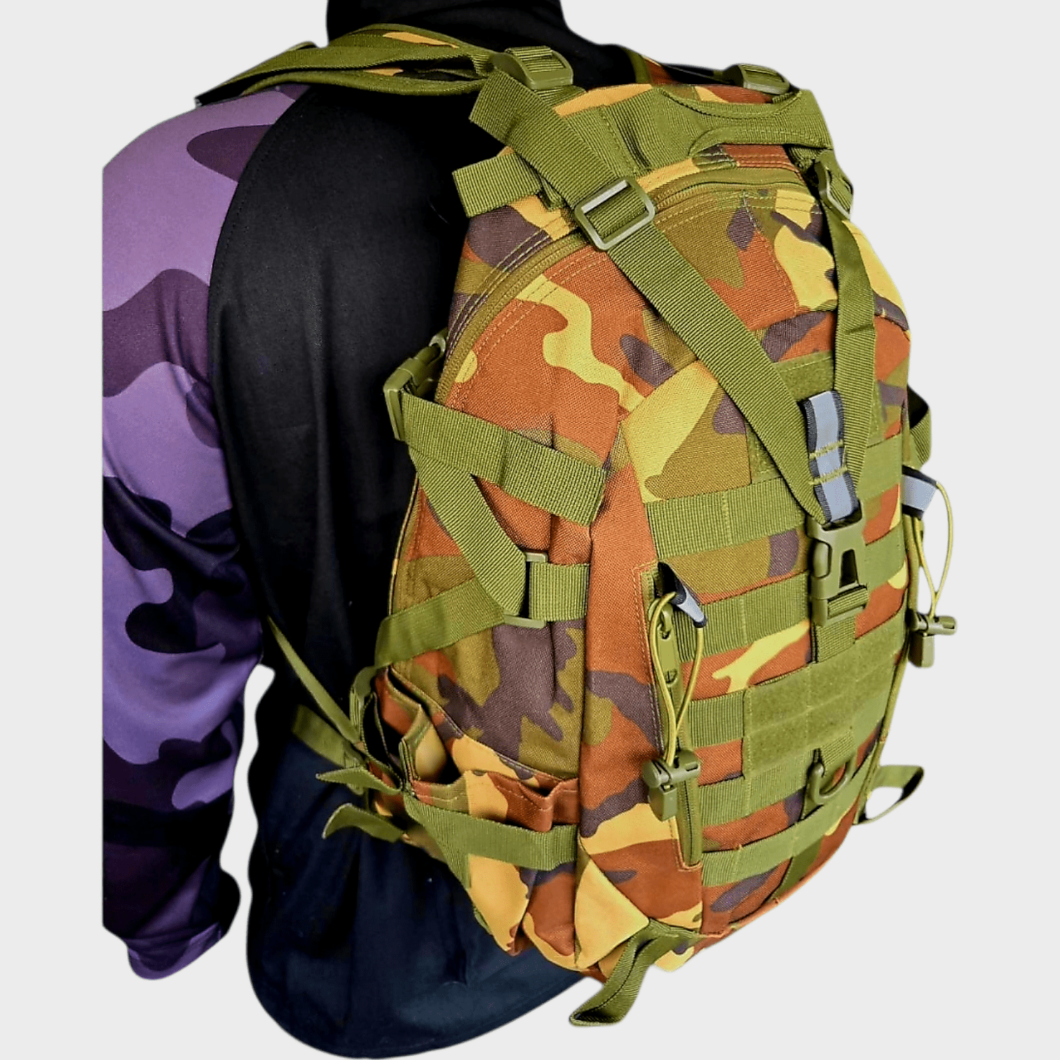 Tactical Backpack Day Pack - Woodland - Longshot Tactical