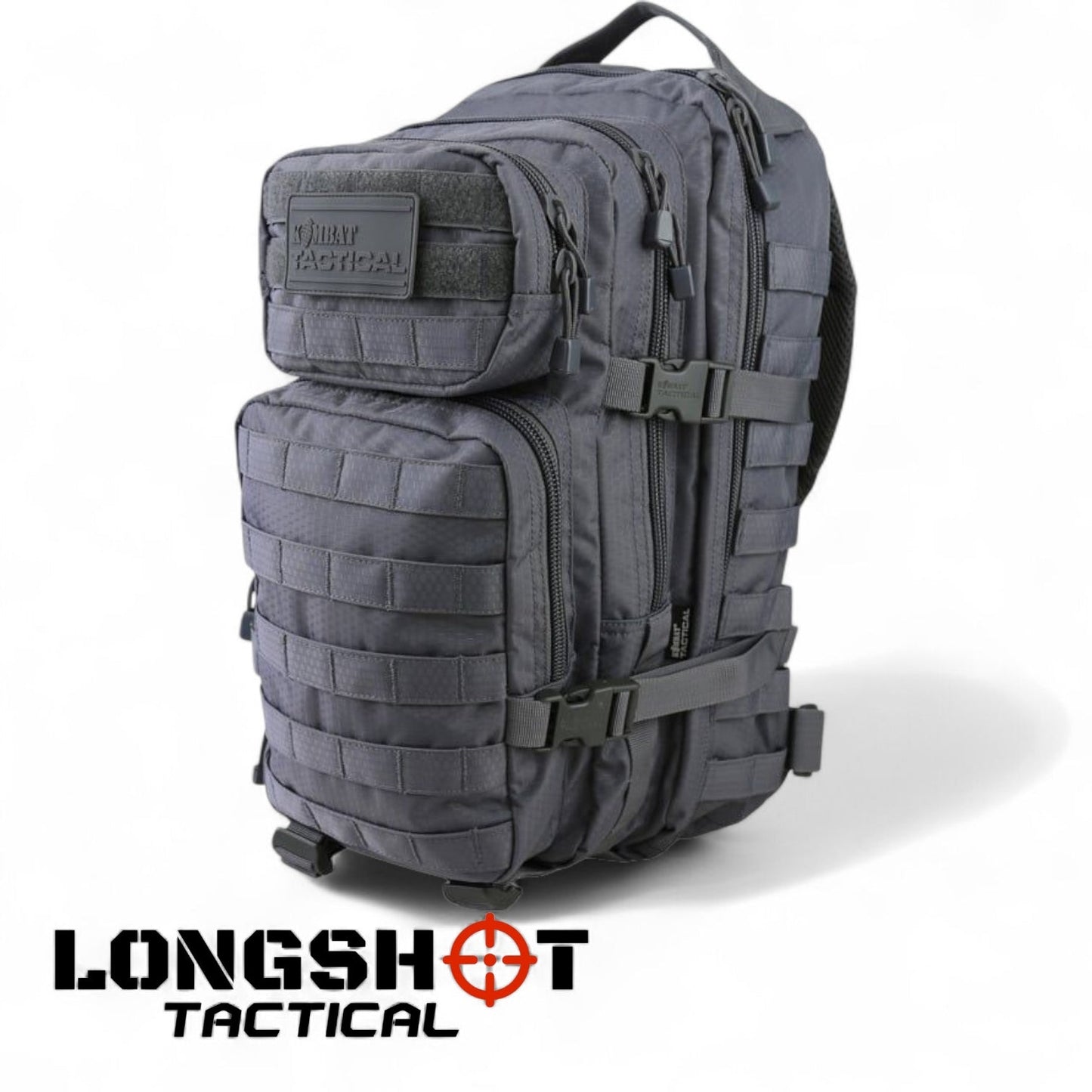 Tactical Backpack Hex – Stop Small Molle Assault Pack - Gun Metal Grey - Longshot Tactical