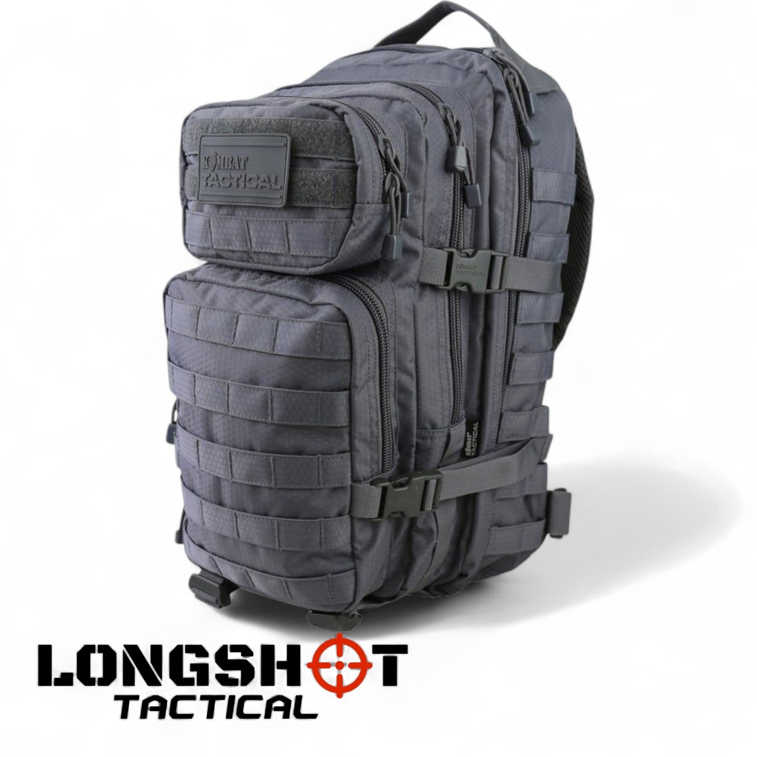 Tactical Backpack Hex – Stop Small Molle Assault Pack - Gun Metal Grey - Longshot Tactical