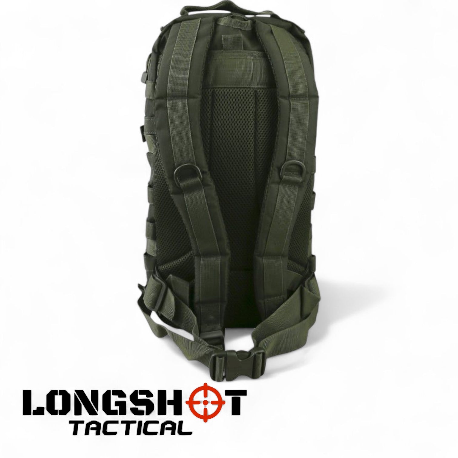Tactical Backpack – Hex Stop Small Molle Assault Pack – Olive Green - Longshot Tactical