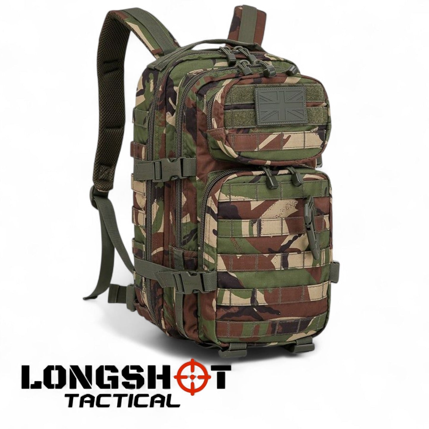 Tactical Backpack Small Molle Assault Pack 28 Litre – DPM - Longshot Tactical