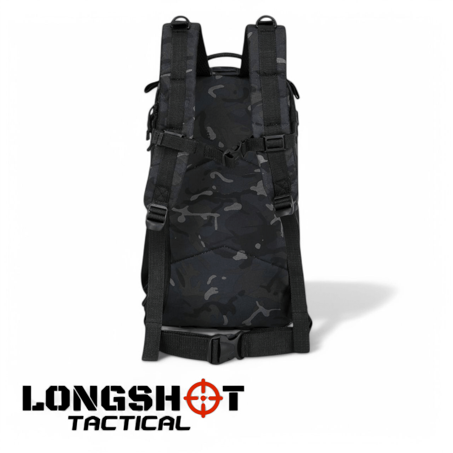 Tactical Backpack Stealth Pack – 25ltr – BTP Black - Longshot Tactical