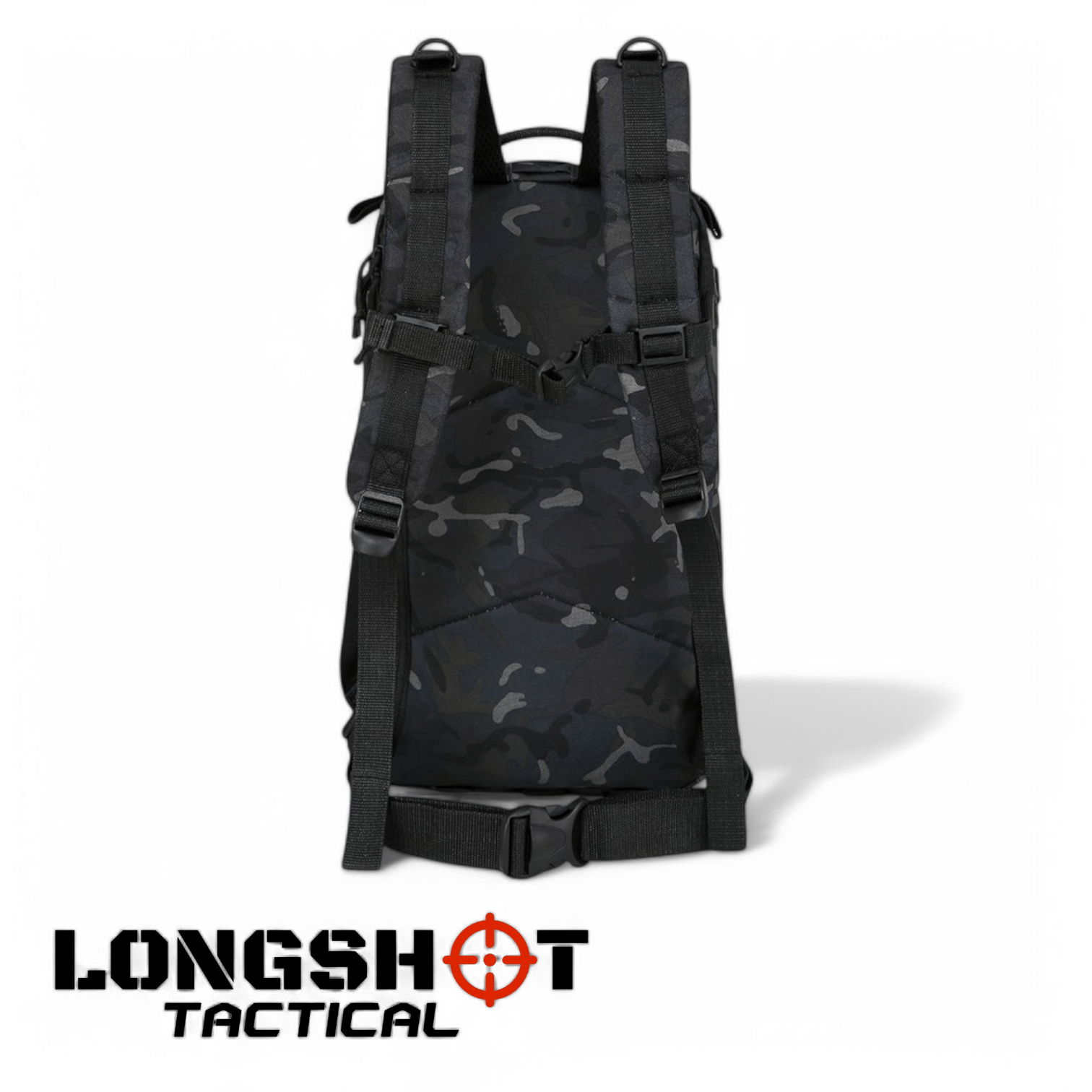 Tactical Backpack Stealth Pack – 25ltr – BTP Black - Longshot Tactical