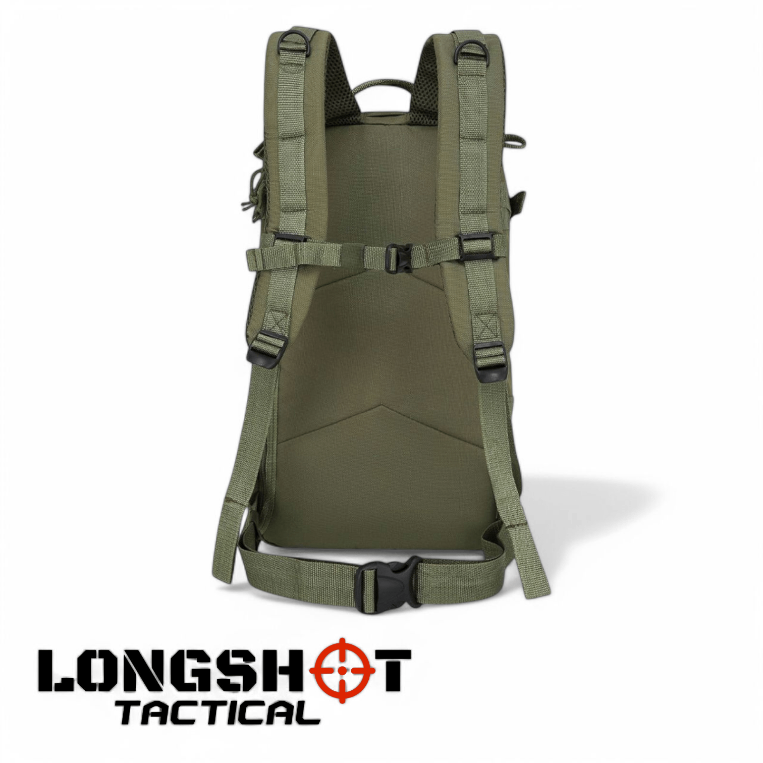 Tactical Backpack Stealth Pack – 25ltr – Olive Green - Longshot Tactical