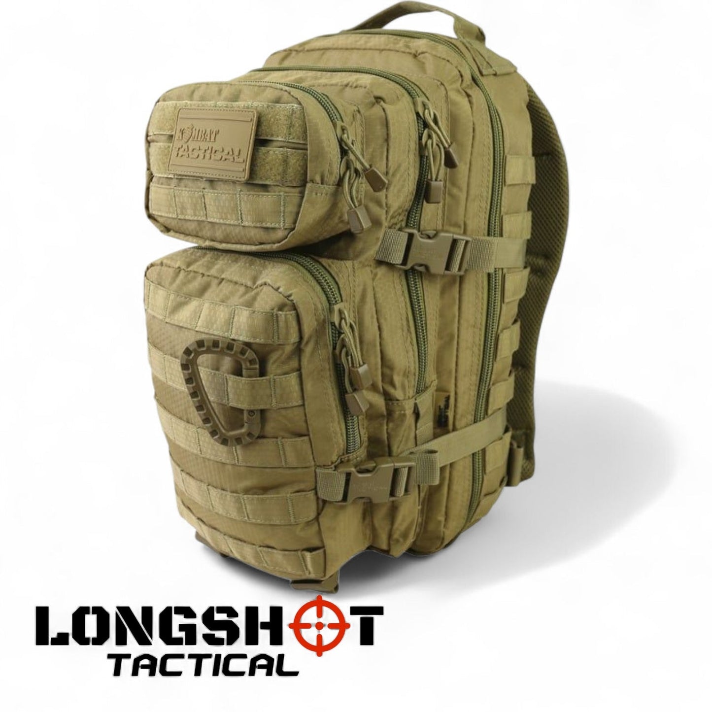 Tactical Backpack – Stop Small Molle Assault Pack – Coyote - Longshot Tactical