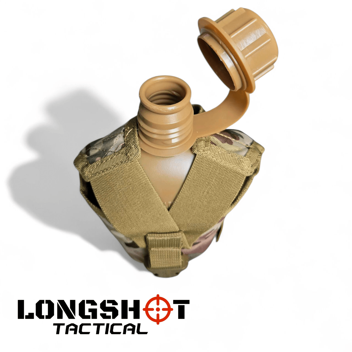 Tactical Water Bottle - Army Style With Molle Attachments - Longshot Tactical