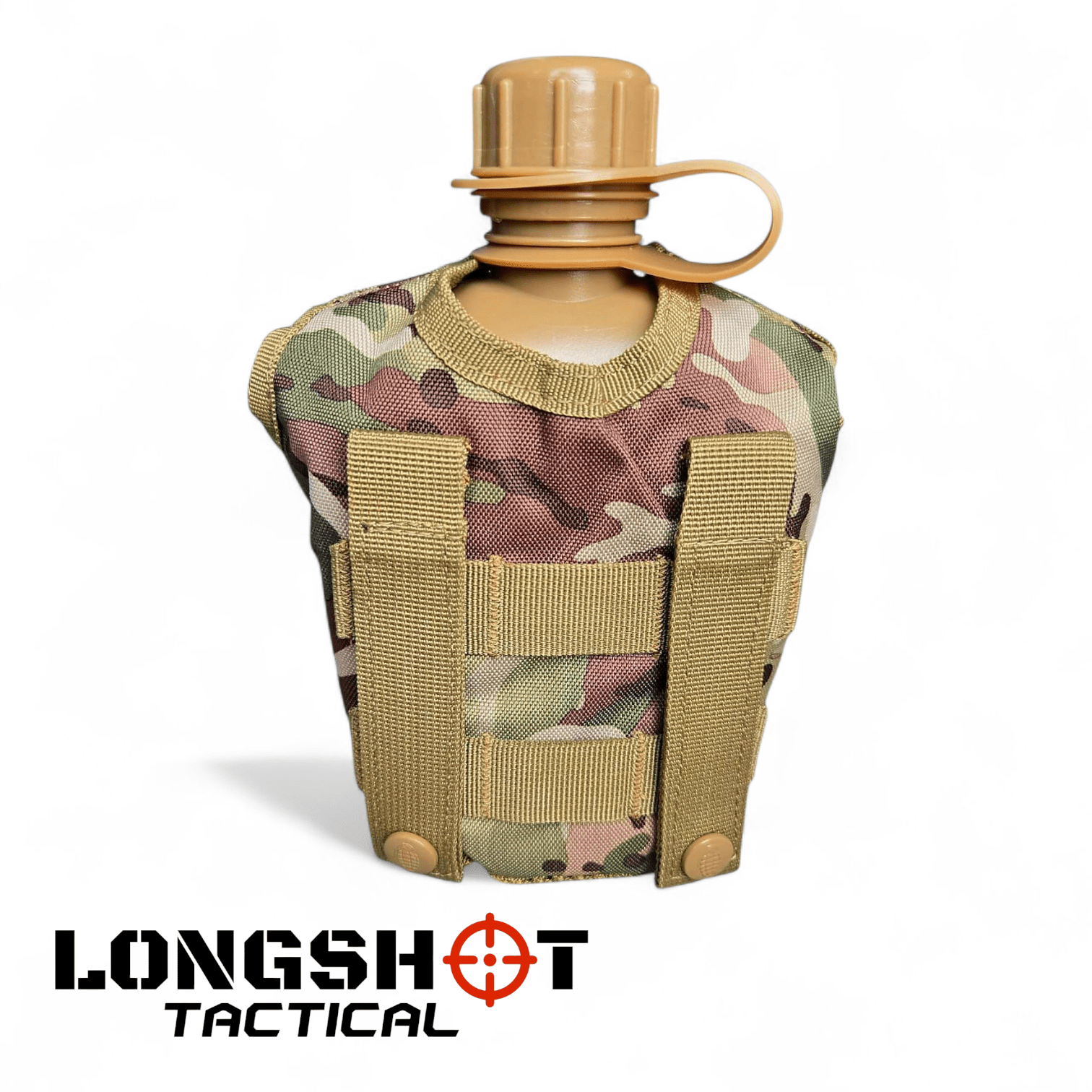 Tactical Water Bottle - Army Style With Molle Attachments - Longshot Tactical