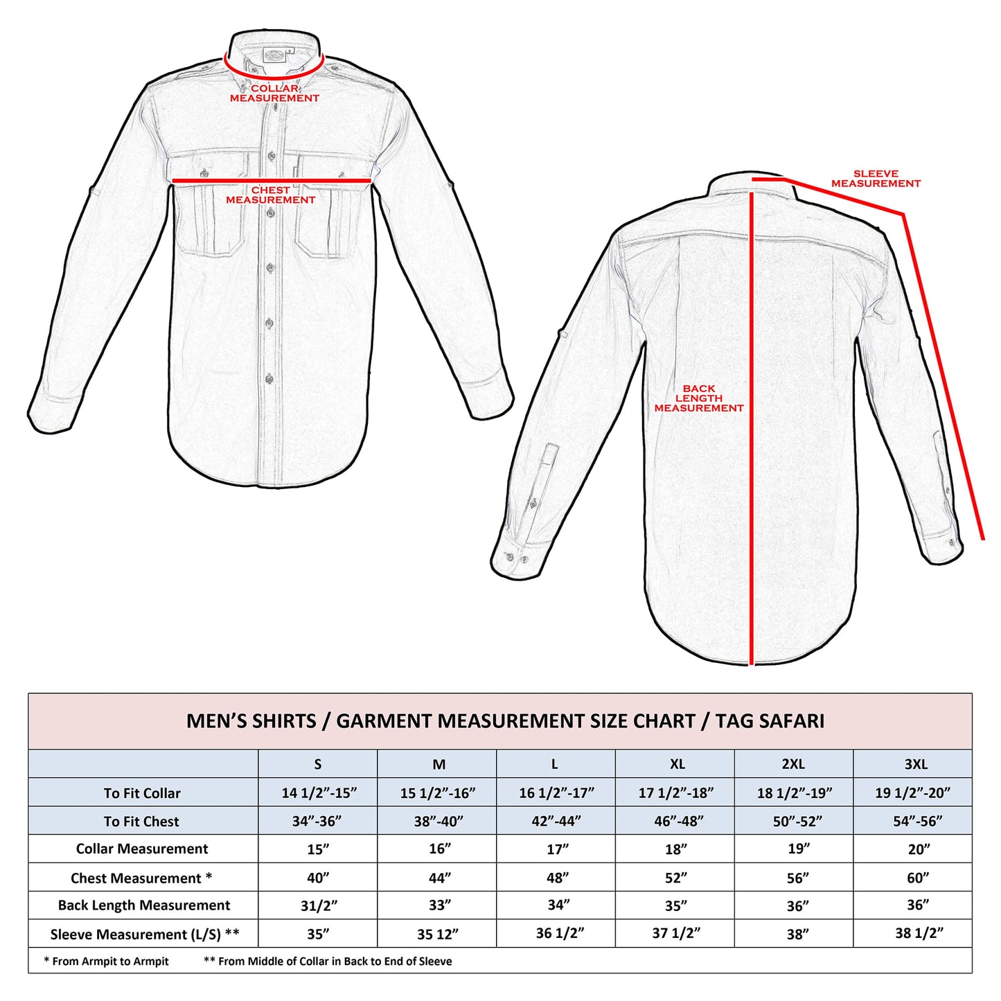 TAG Safari Men's Buffalo Logo Trail Short Sleeve Shirt w Chest Pockets - Longshot Tactical