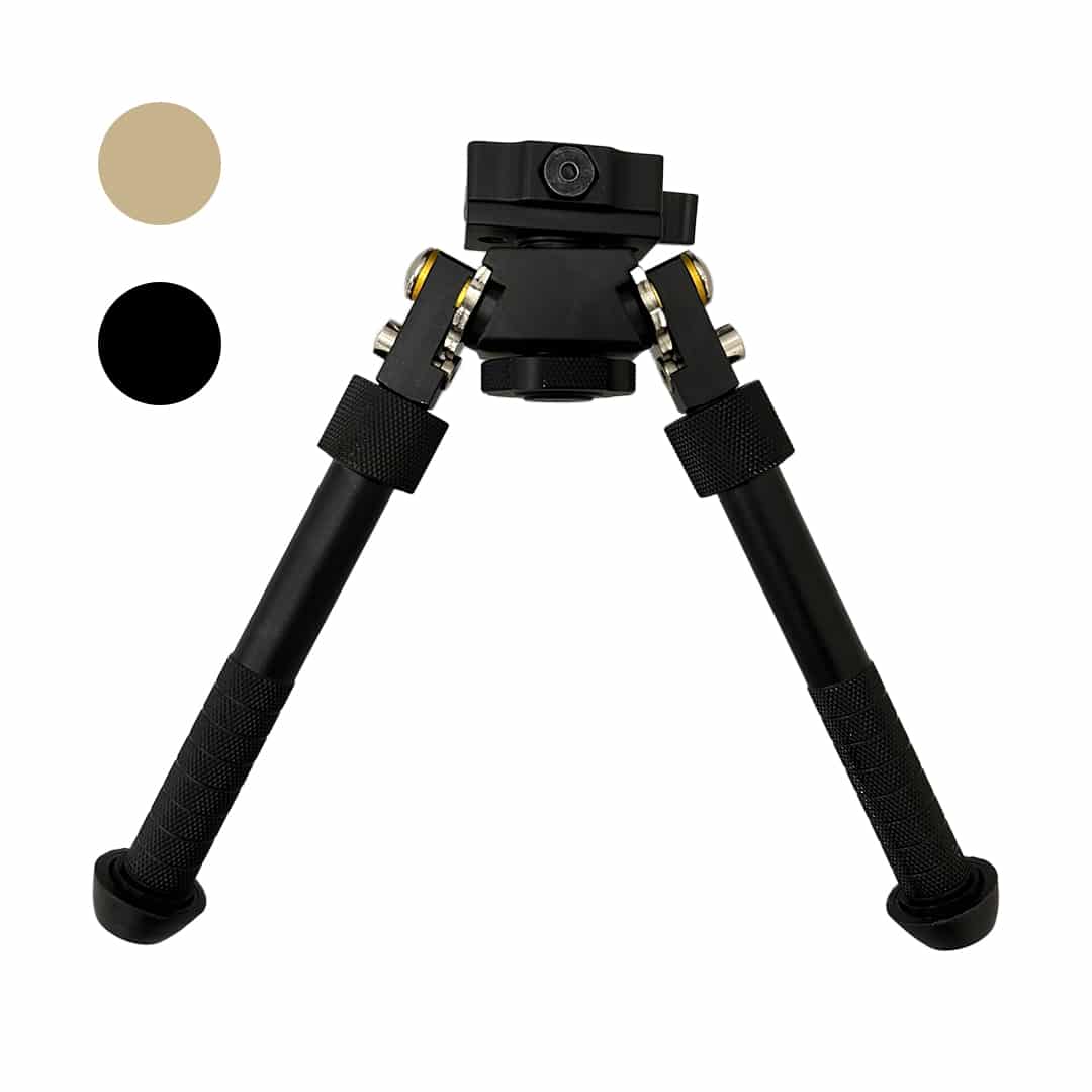 Tak Tak V Series Bipod with Rotation and Extending Legs (2 Colours) - Longshot Tactical