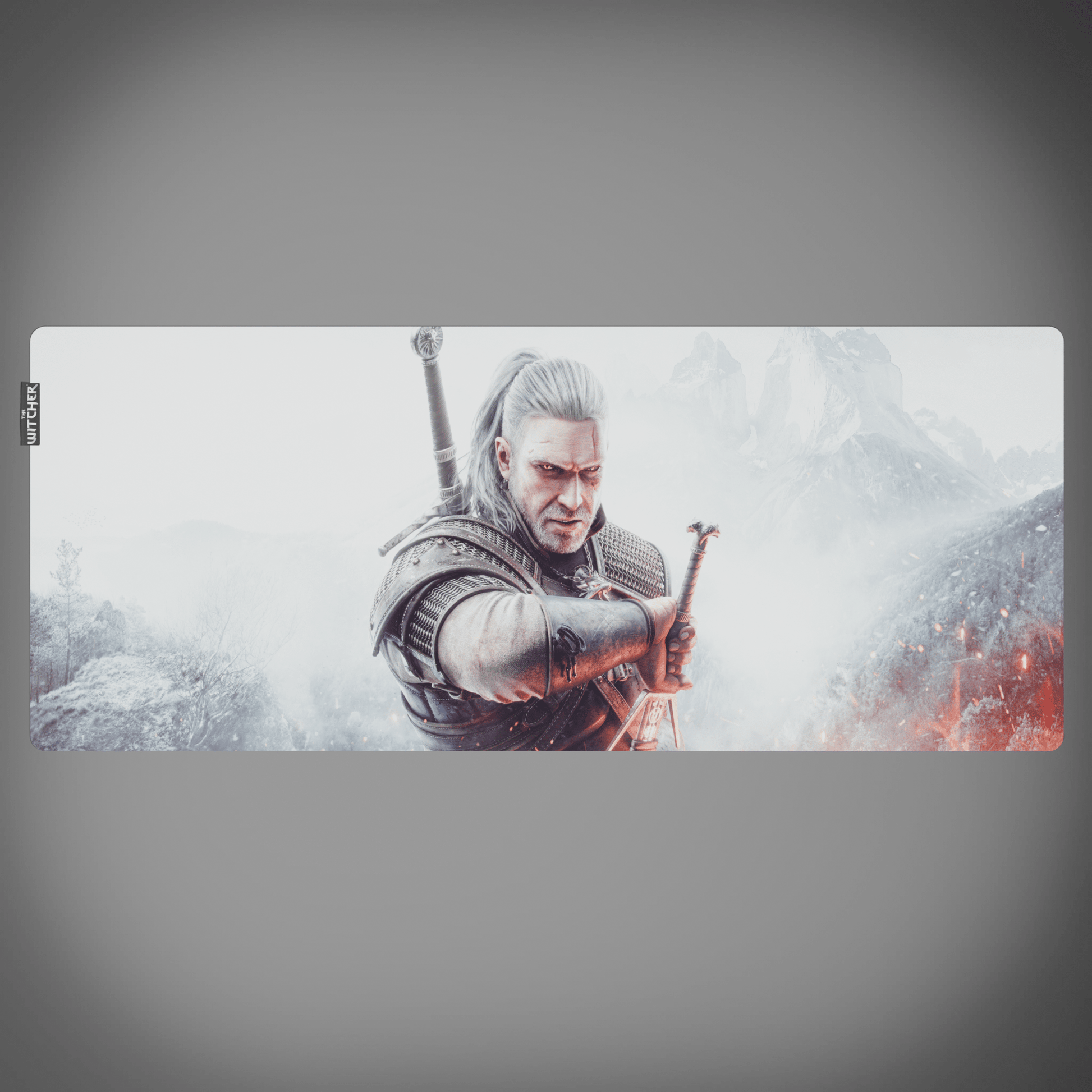 The Witcher™ Desk Mat - Geralt of Rivia Box Art - Longshot Tactical