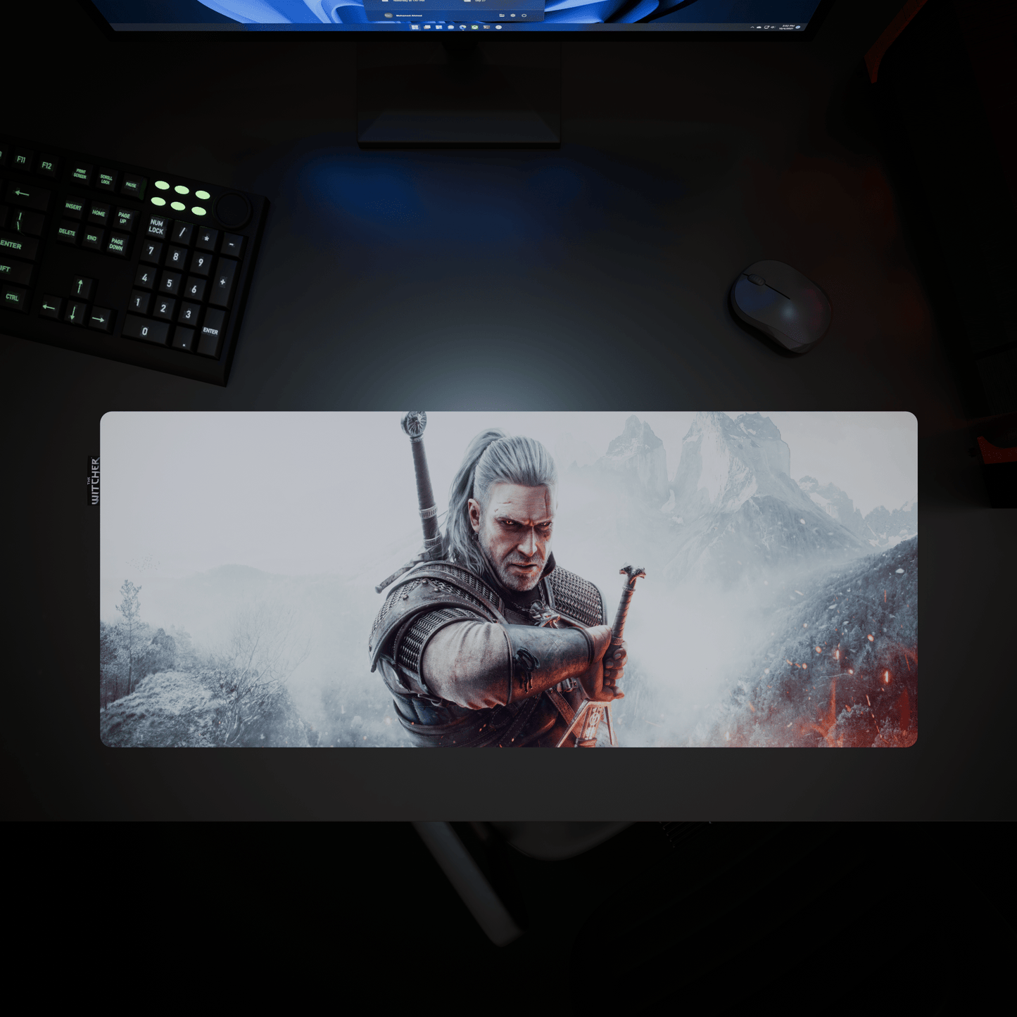 The Witcher™ Desk Mat - Geralt of Rivia Box Art - Longshot Tactical