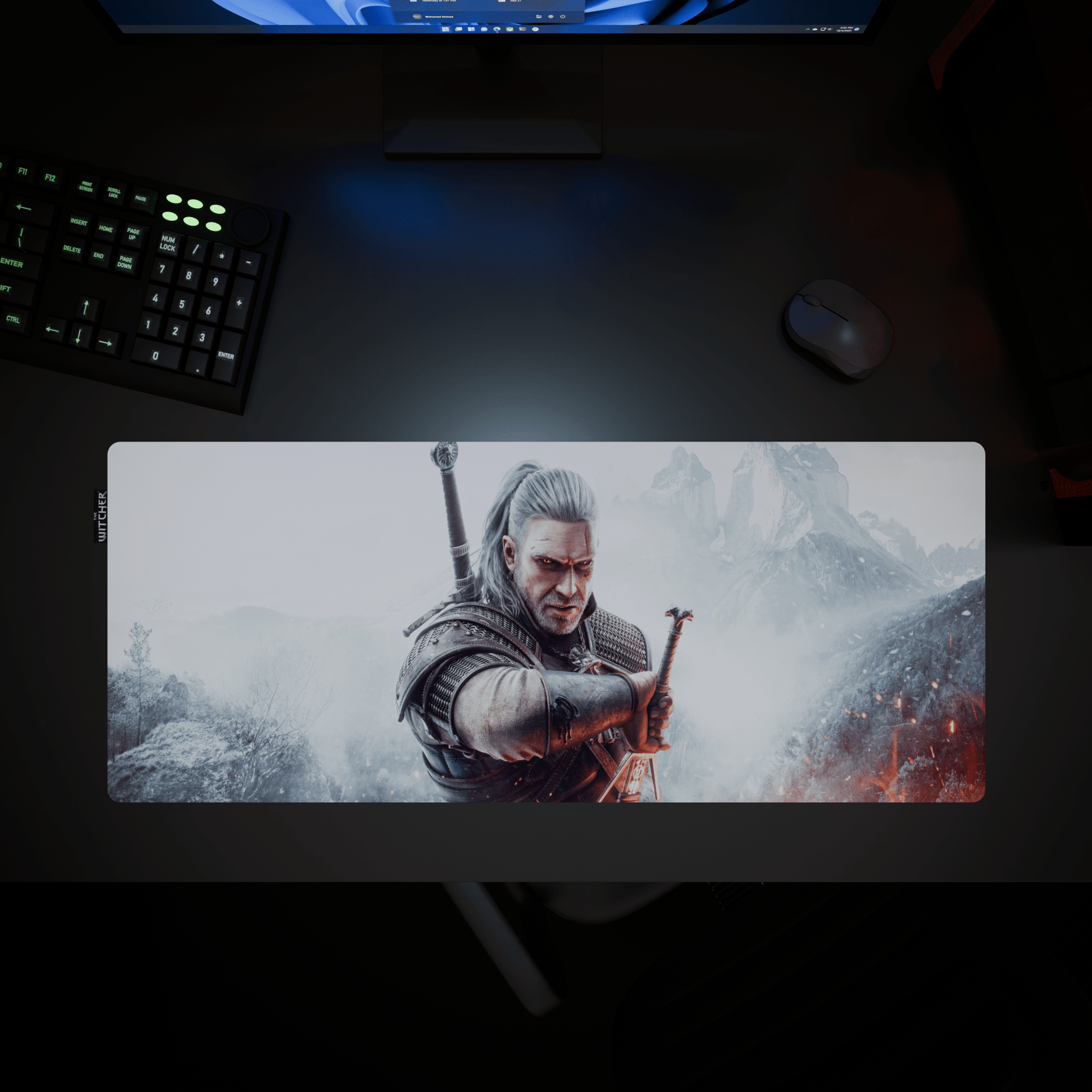 The Witcher™ Desk Mat - Geralt of Rivia Box Art - Longshot Tactical