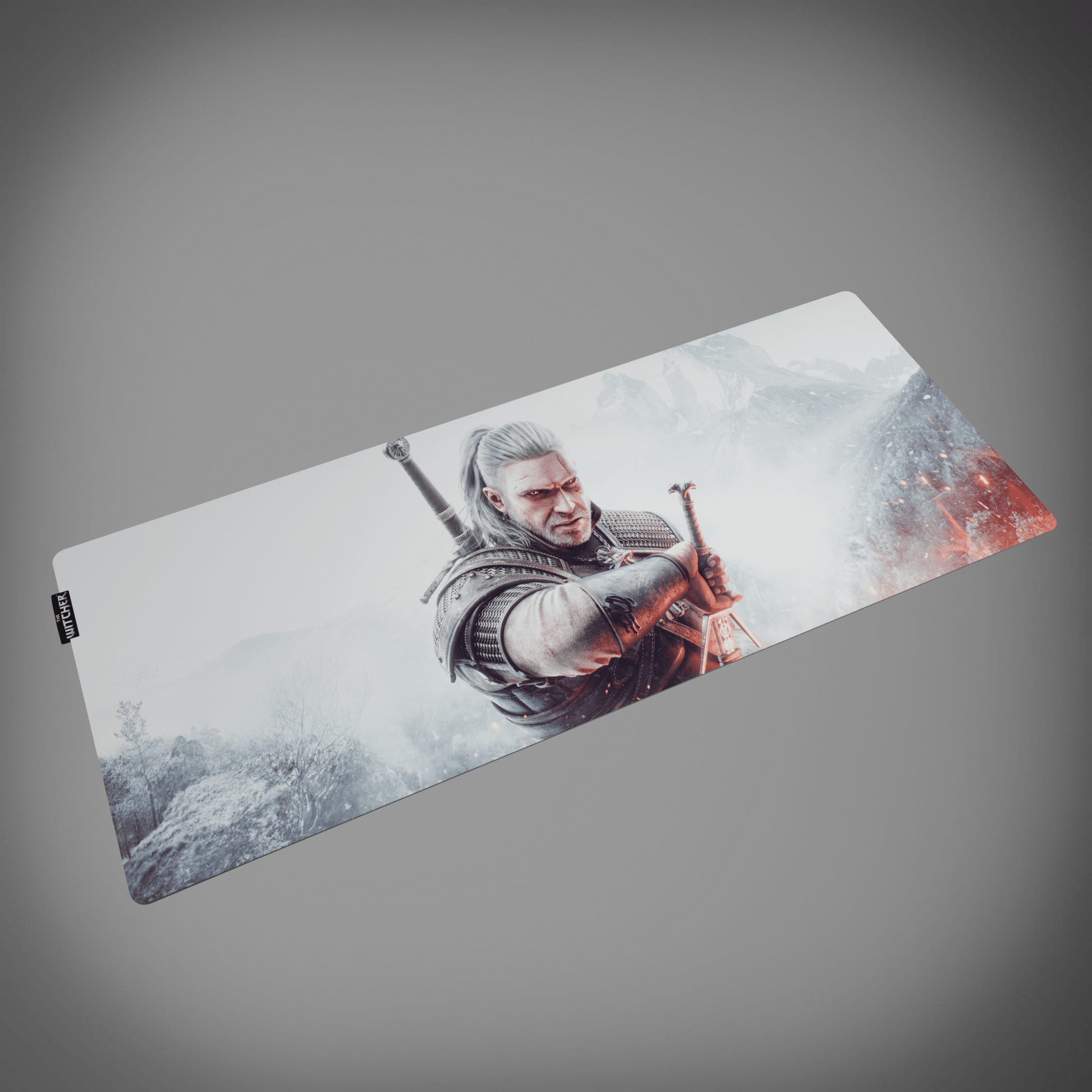 The Witcher™ Desk Mat - Geralt of Rivia Box Art - Longshot Tactical