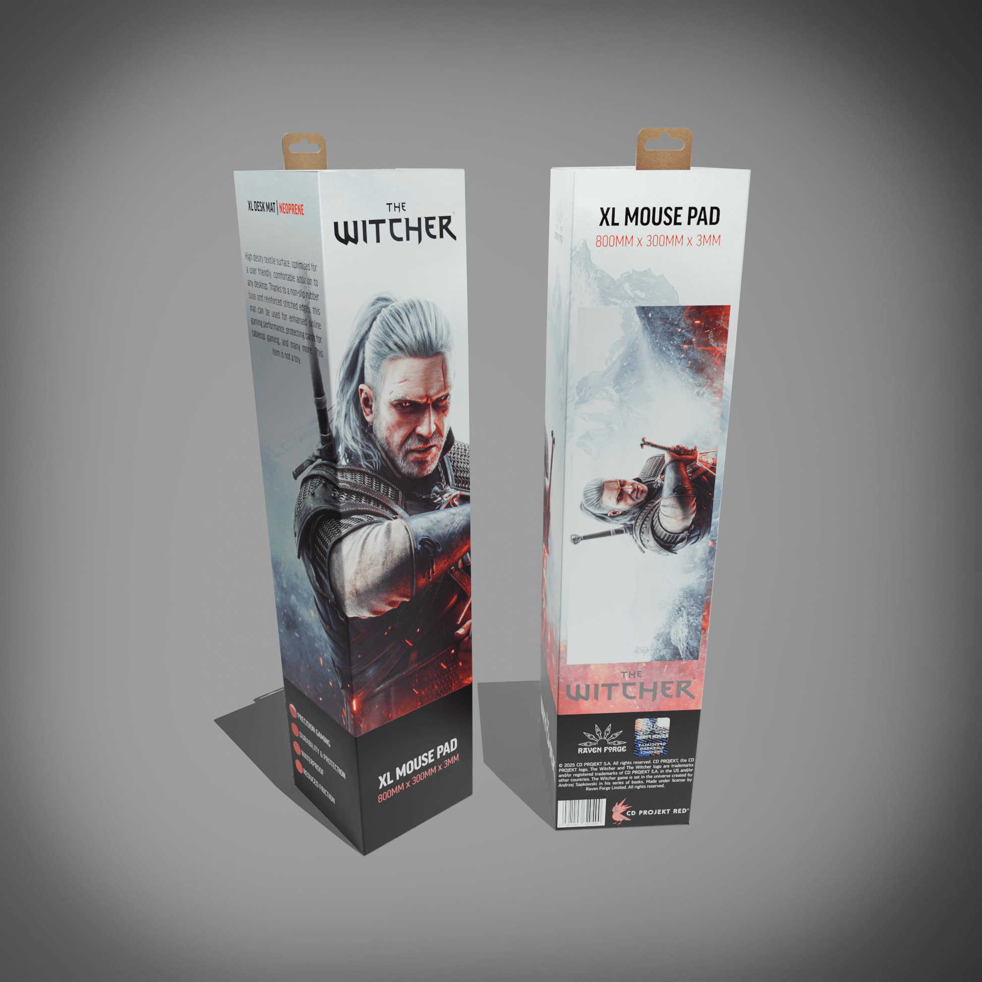 The Witcher™ Desk Mat - Geralt of Rivia Box Art - Longshot Tactical